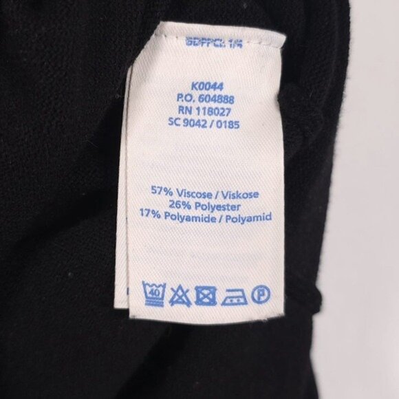 Boden Matilda Fine Knit Black White Knee Length Sweater Dress Women’s Size US 10 - Picture 9 of 10